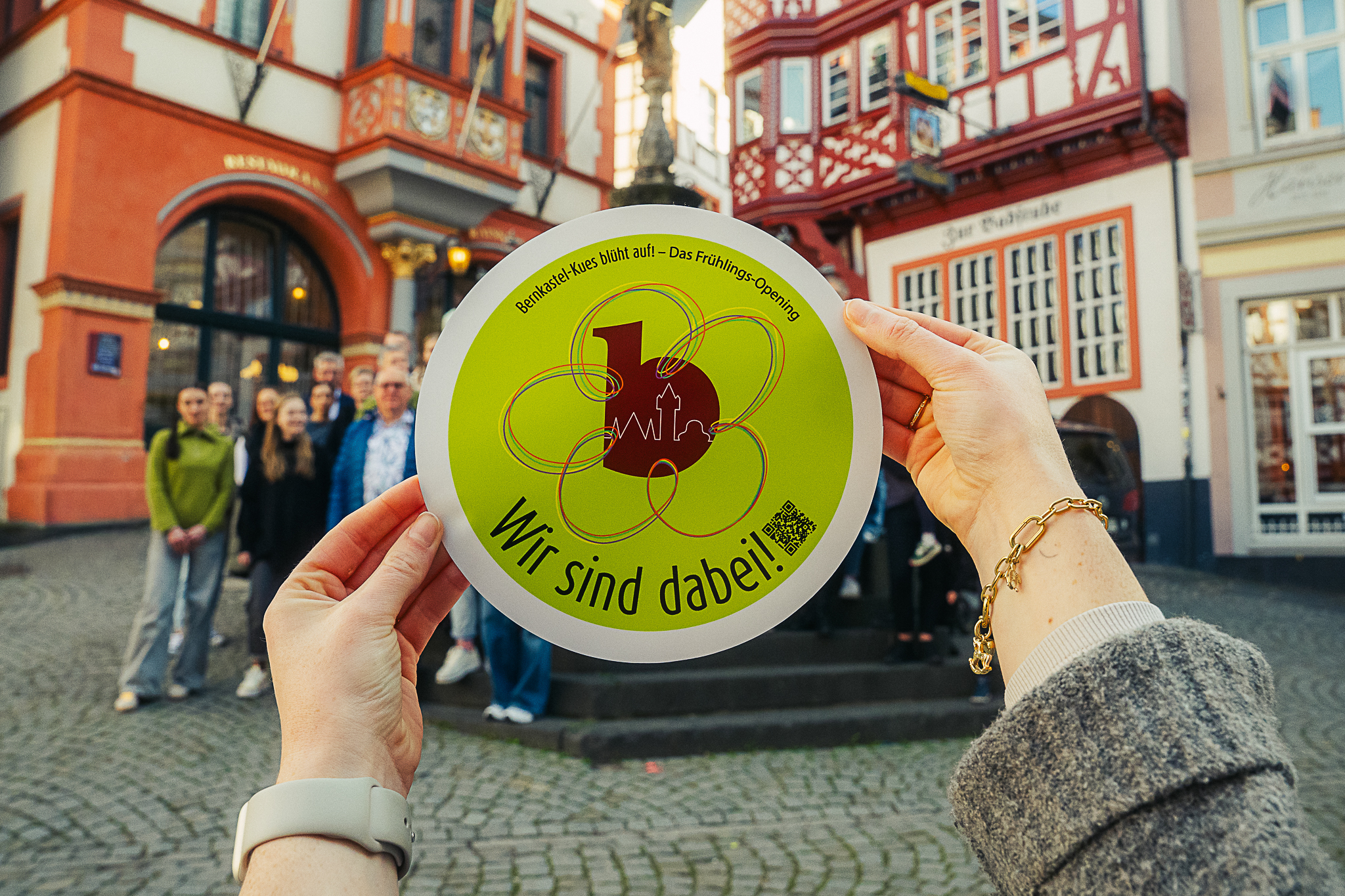 Bernkastel-Kues blĂĽht auf - Wir sind dabei Stickeraktion