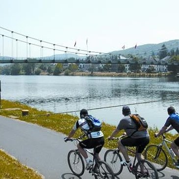 Radfahren an der Mosel in Wehlen