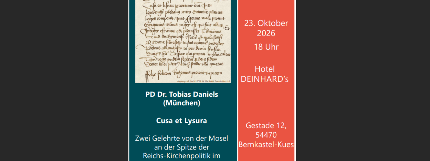 Cusanus Lecture