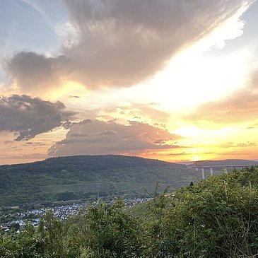 Sonnenuntergang über Zeltingen