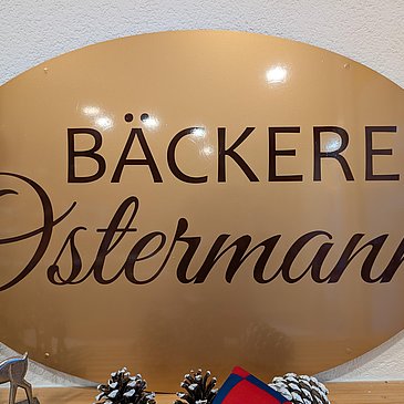 Bäckerei Ostermann Schild