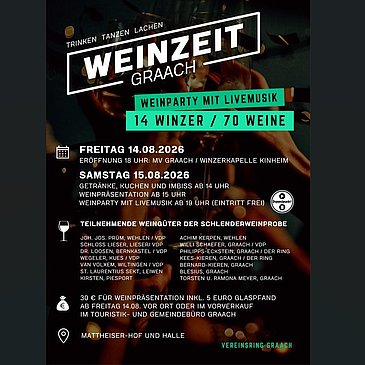 Plakat Weinzeit Graach