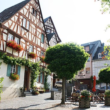 Mittelalterlicher Marktplatz in Zeltingen-Rachtig