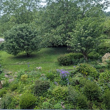 Blick vom Balkon