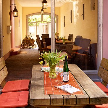 Essen im Weingut