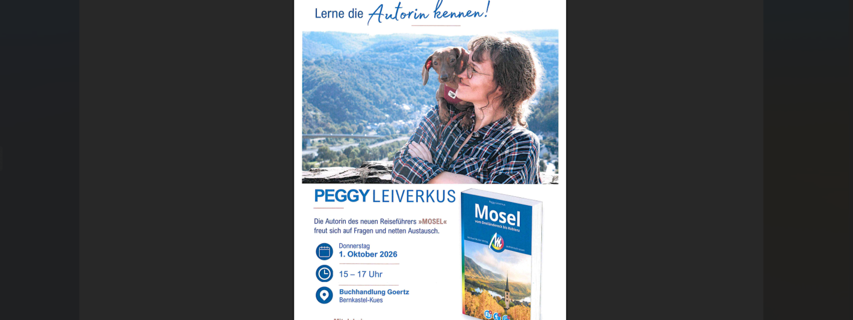 Peggy Leiverkus in der Buchhandlung Goertz