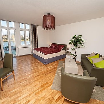 Villa Mosella 2 Wohn-Schlafzimmer mit Balkon
