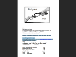 Weinprobe 2026