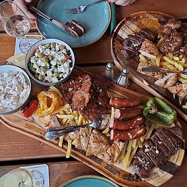 Essen auf der Eisernen Weinkarte