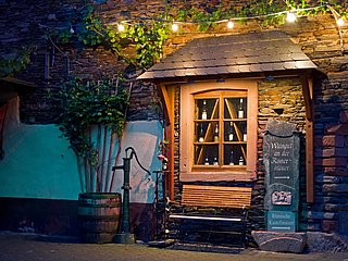 Weingut abends
