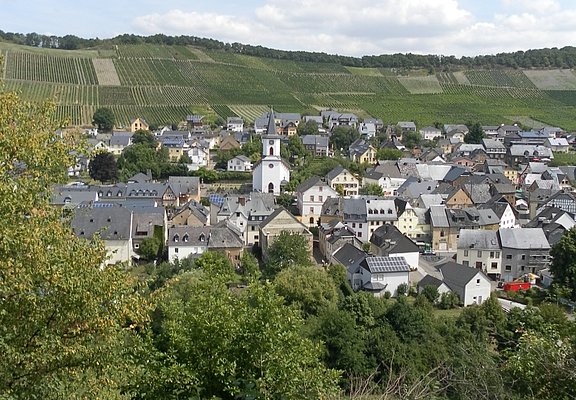 Blick auf de Ortsteil Maring